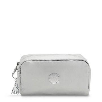 Plecaki Kipling Gleam Metallic Pouch Srebrne | PL 1082IL